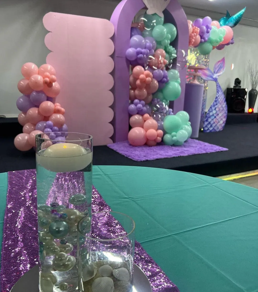 a picture of a mermaid baby shower organized by laurenslavishparties_rentals in Nevada