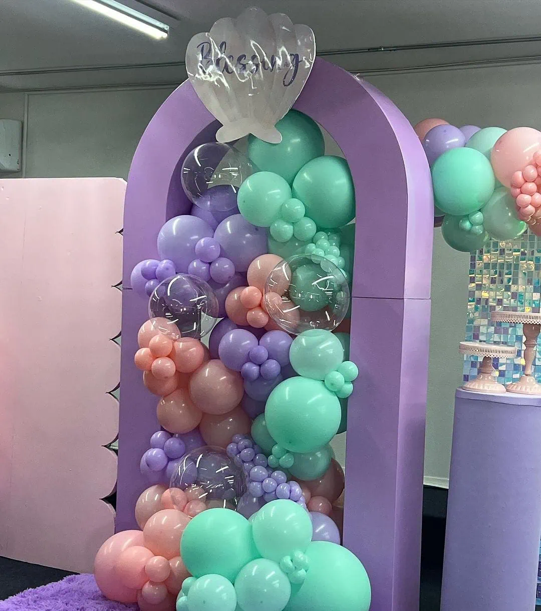 a picture of a mermaid baby shower organized by laurenslavishparties_rentals in Nevada