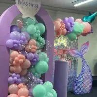 a picture of a mermaid baby shower organized by laurenslavishparties_rentals in Nevada