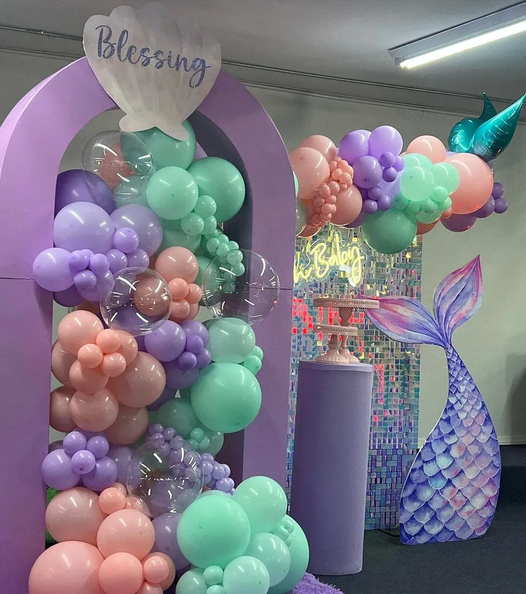 a picture of a mermaid baby shower organized by laurenslavishparties_rentals in Nevada