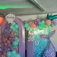 a picture of a mermaid baby shower organized by laurenslavishparties_rentals in Nevada