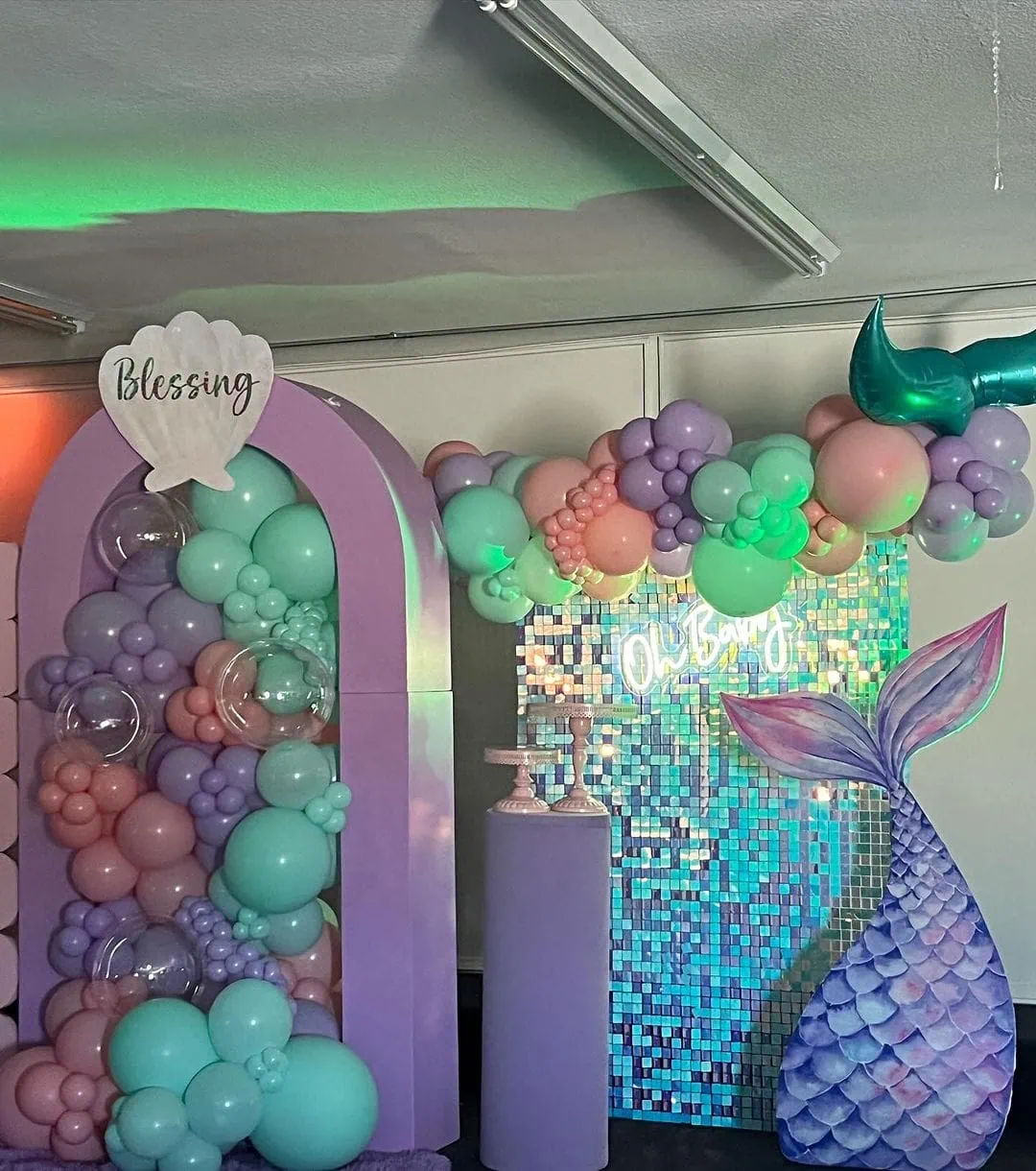 a picture of a mermaid baby shower organized by laurenslavishparties_rentals in Nevada