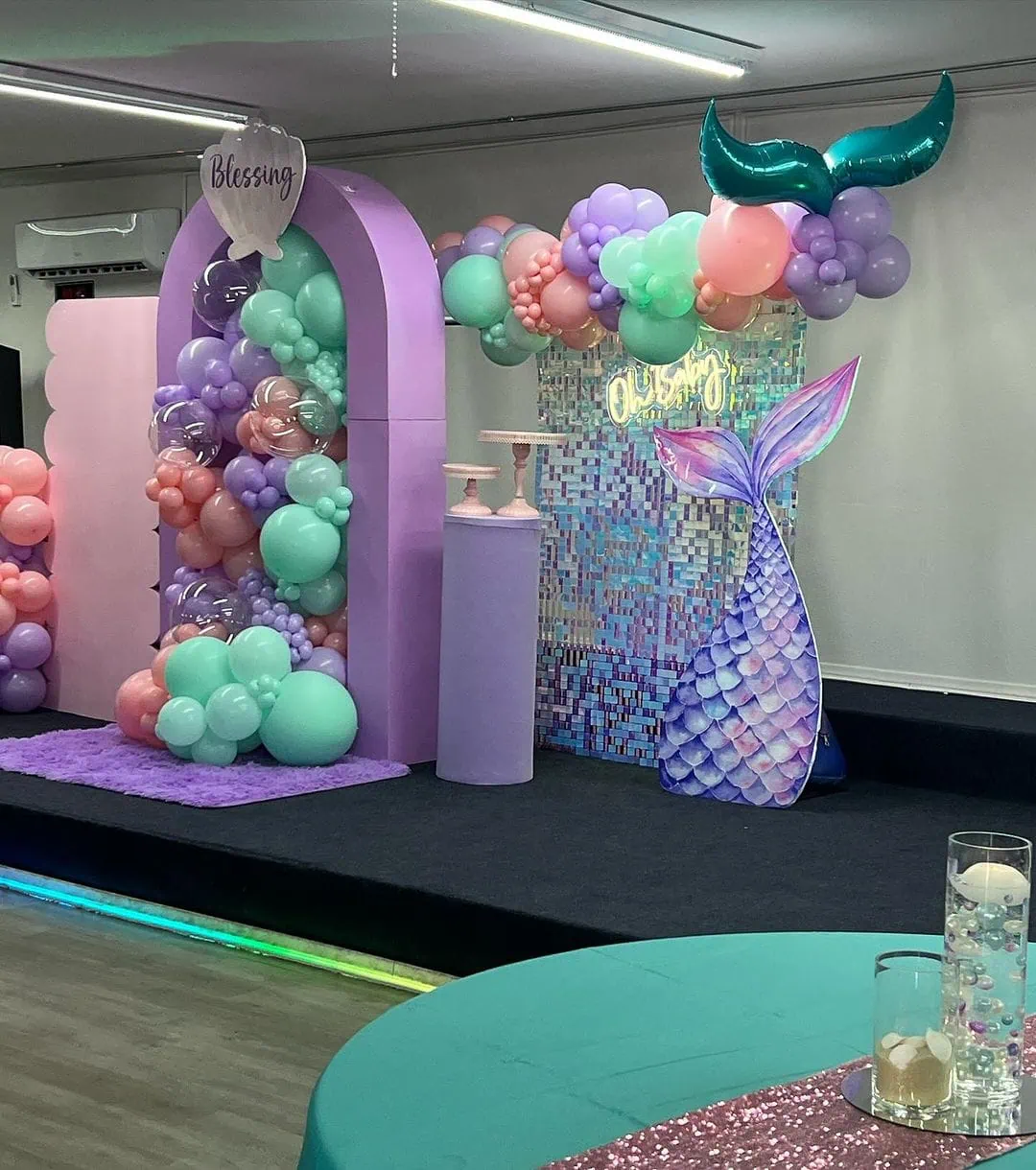 a picture of a mermaid baby shower organized by laurenslavishparties_rentals in Nevada