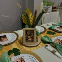 a picture of a safari baby shower organized by Iṣẹlẹ DFW Event Company in Joliet, Illinois