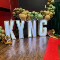 a picture of a safari baby shower organized by Pretty Party Events in Nashville
