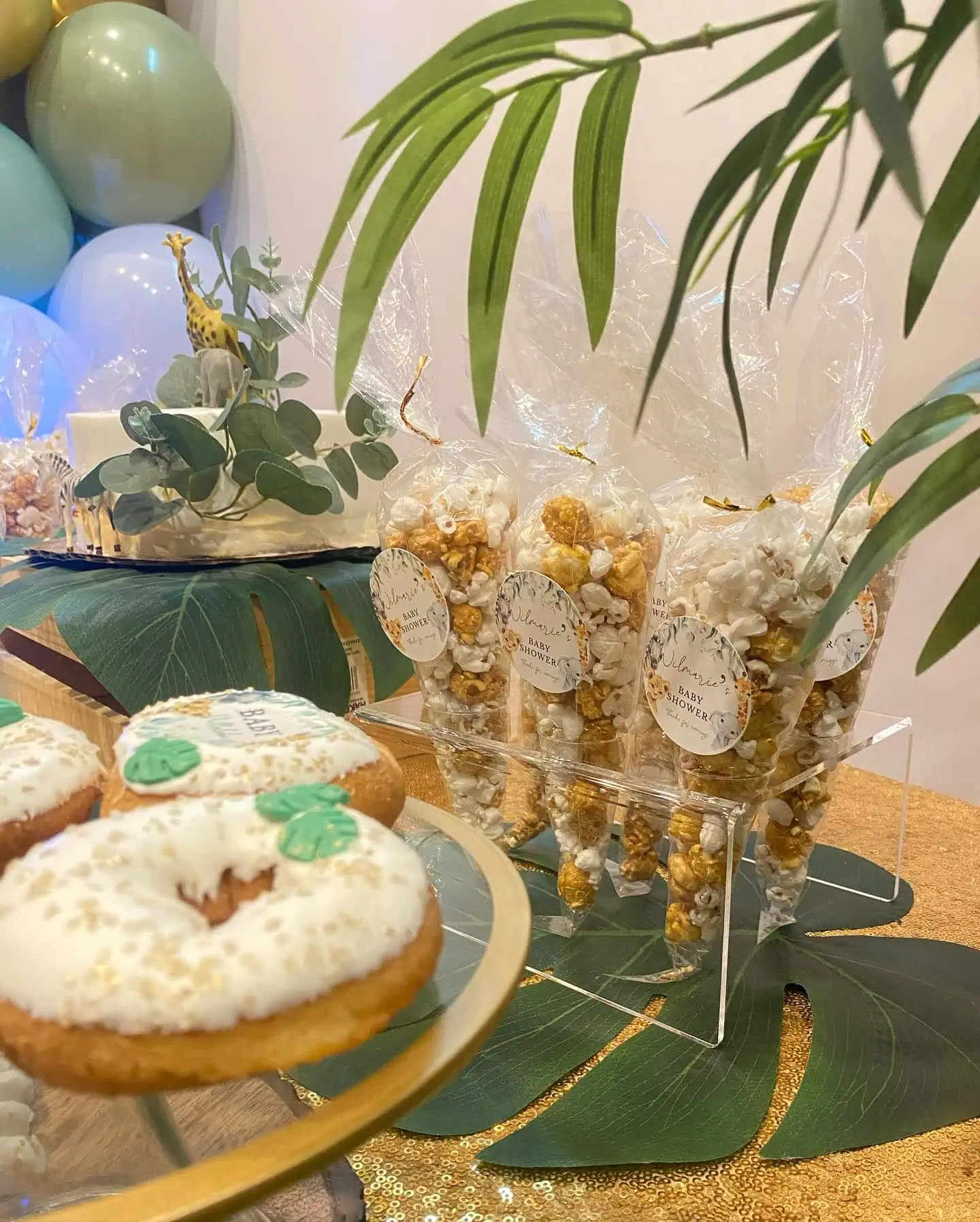 a picture of a safari baby shower organized by Shelly's Sweet Events in Queens
