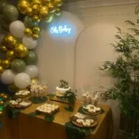 a picture of a safari baby shower organized by Shelly's Sweet Events in Queens