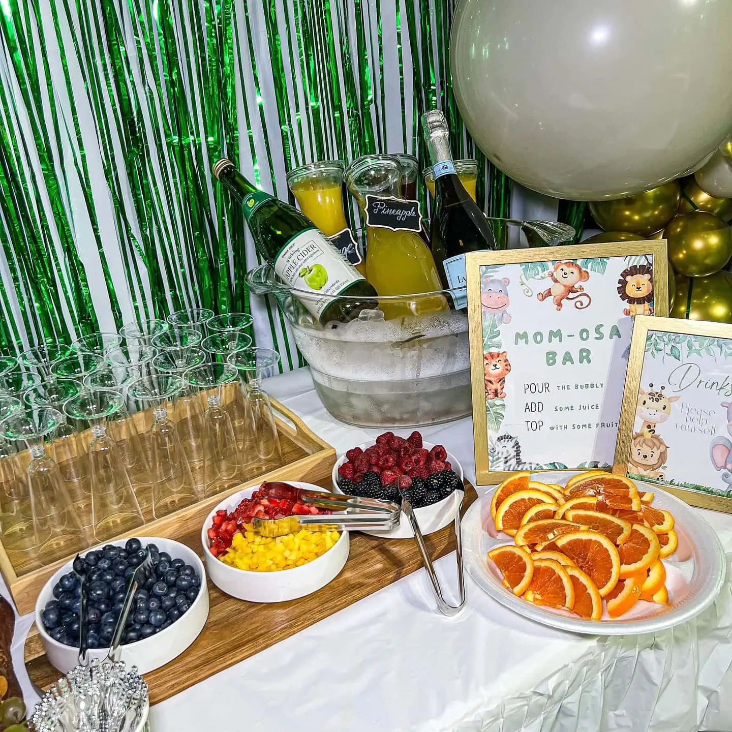 a picture of a safari baby shower organized by aleevang92