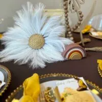 a picture of a sunflower baby shower organized by the inCrowd in Philadelphia