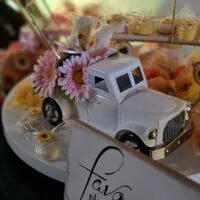 a picture of a sunflower baby shower organized by Tenoia Peppers-Alexander