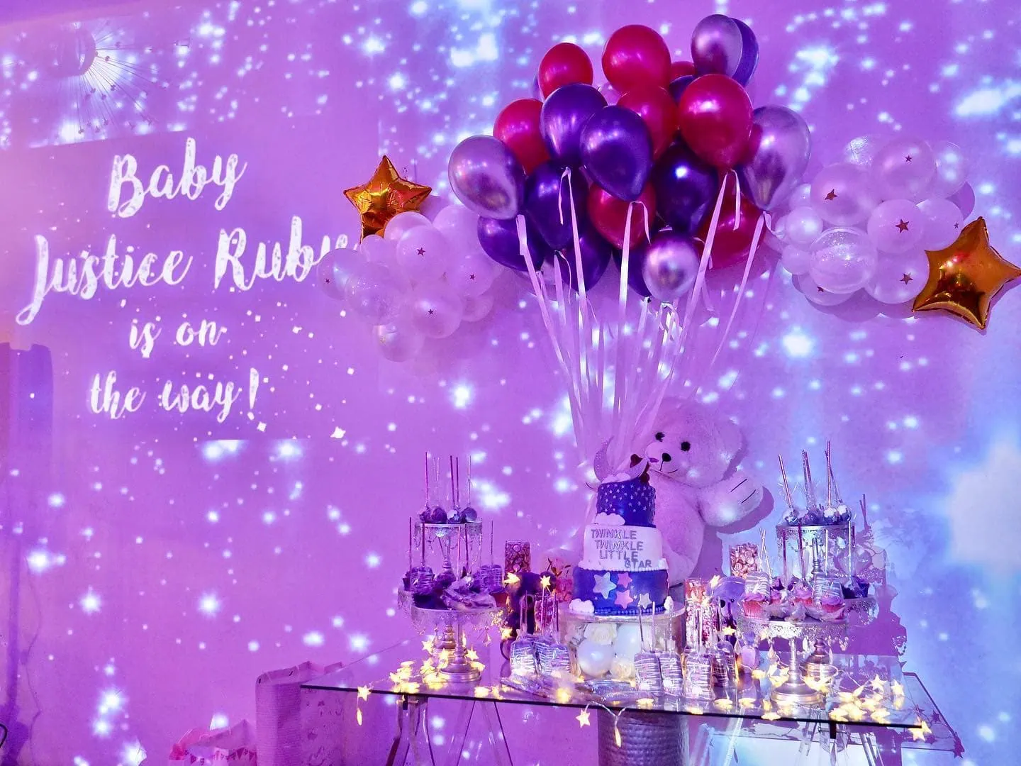 a picture of a twinkle twinkle little star baby shower organized by Paint Your Blesssings Events in Brooklyn