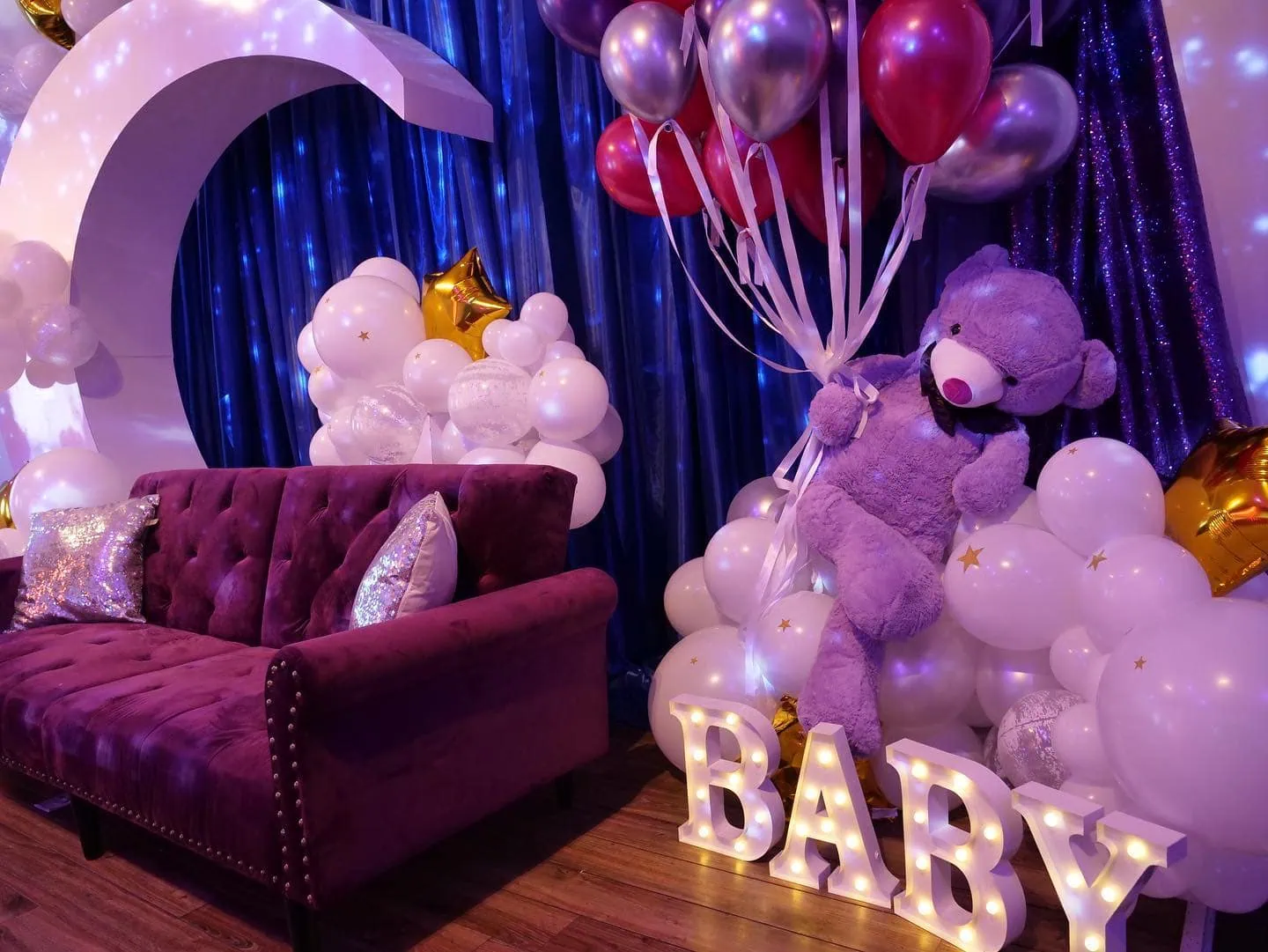 a picture of a twinkle twinkle little star baby shower organized by Paint Your Blesssings Events in Brooklyn