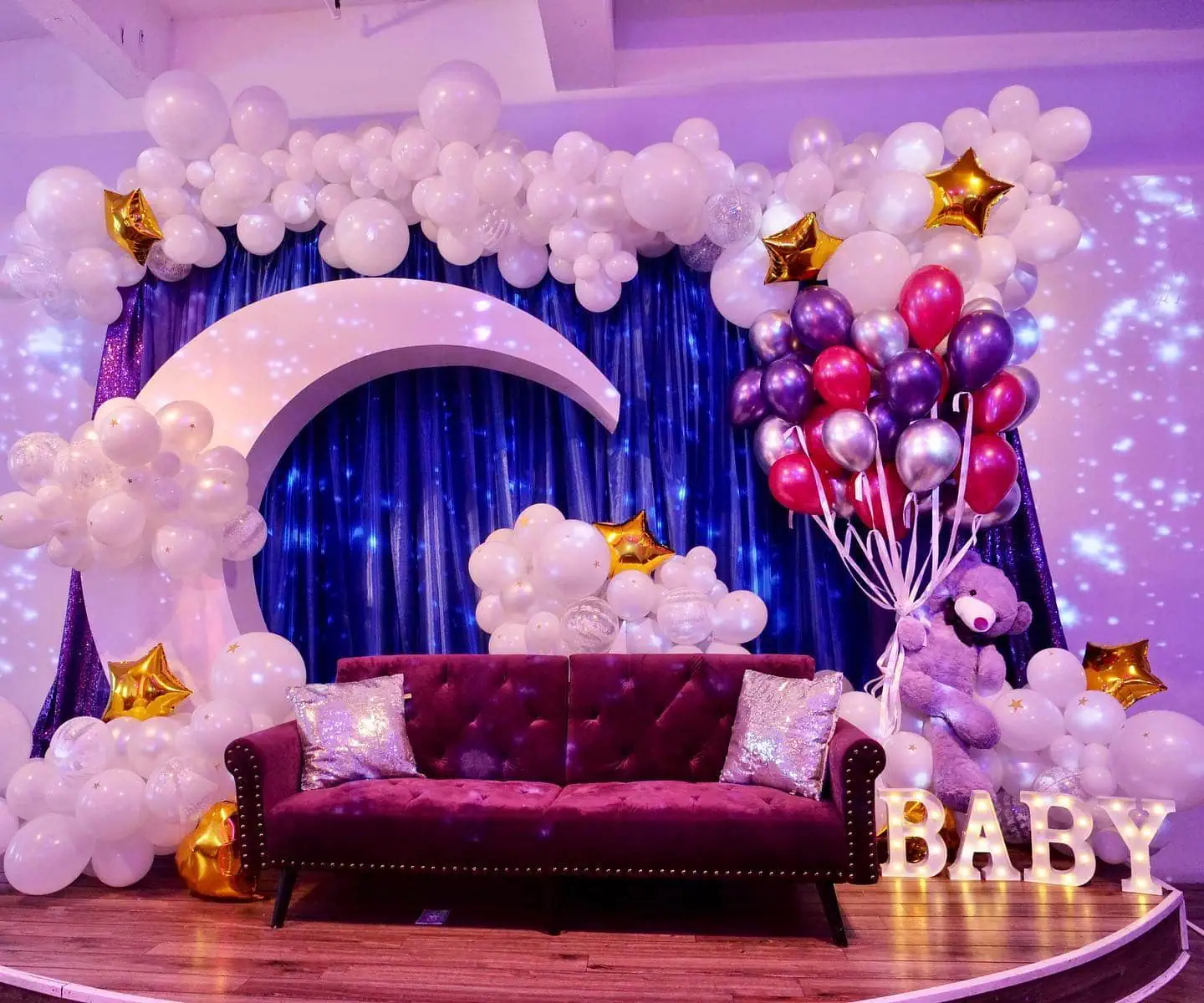 a picture of a twinkle twinkle little star baby shower organized by Paint Your Blesssings Events in Brooklyn