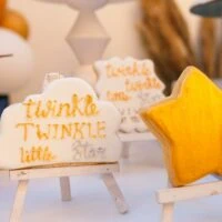 a picture of a twinkle twinkle little star baby shower organized by Milo's Events in Cairo