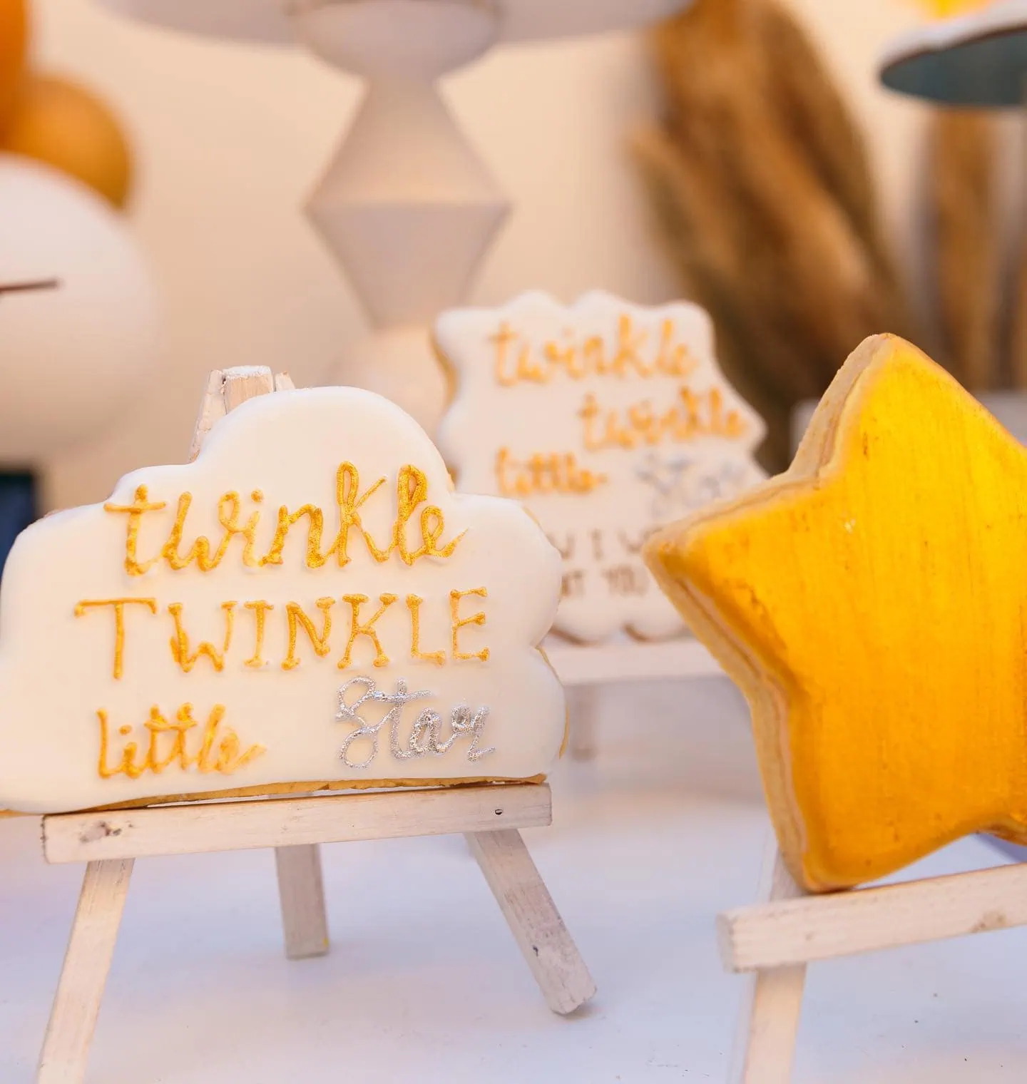 a picture of a twinkle twinkle little star baby shower organized by Milo's Events in Cairo
