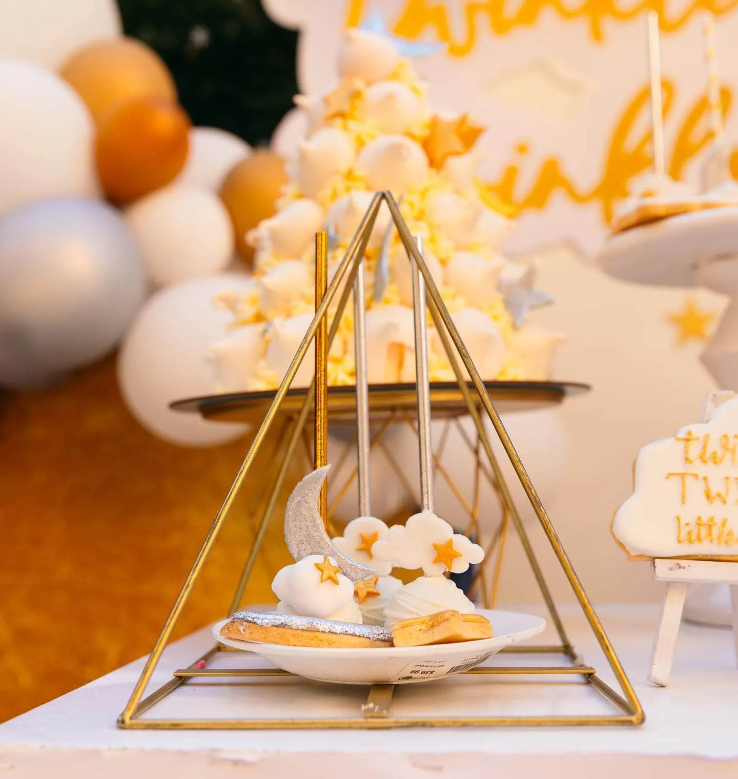 a picture of a twinkle twinkle little star baby shower organized by Milo's Events in Cairo