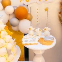 a picture of a twinkle twinkle little star baby shower organized by Milo's Events in Cairo