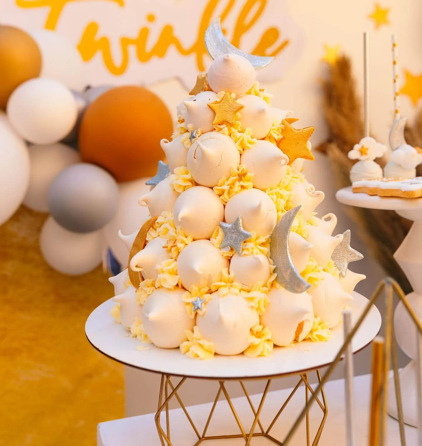 a picture of a twinkle twinkle little star baby shower organized by Milo's Events in Cairo