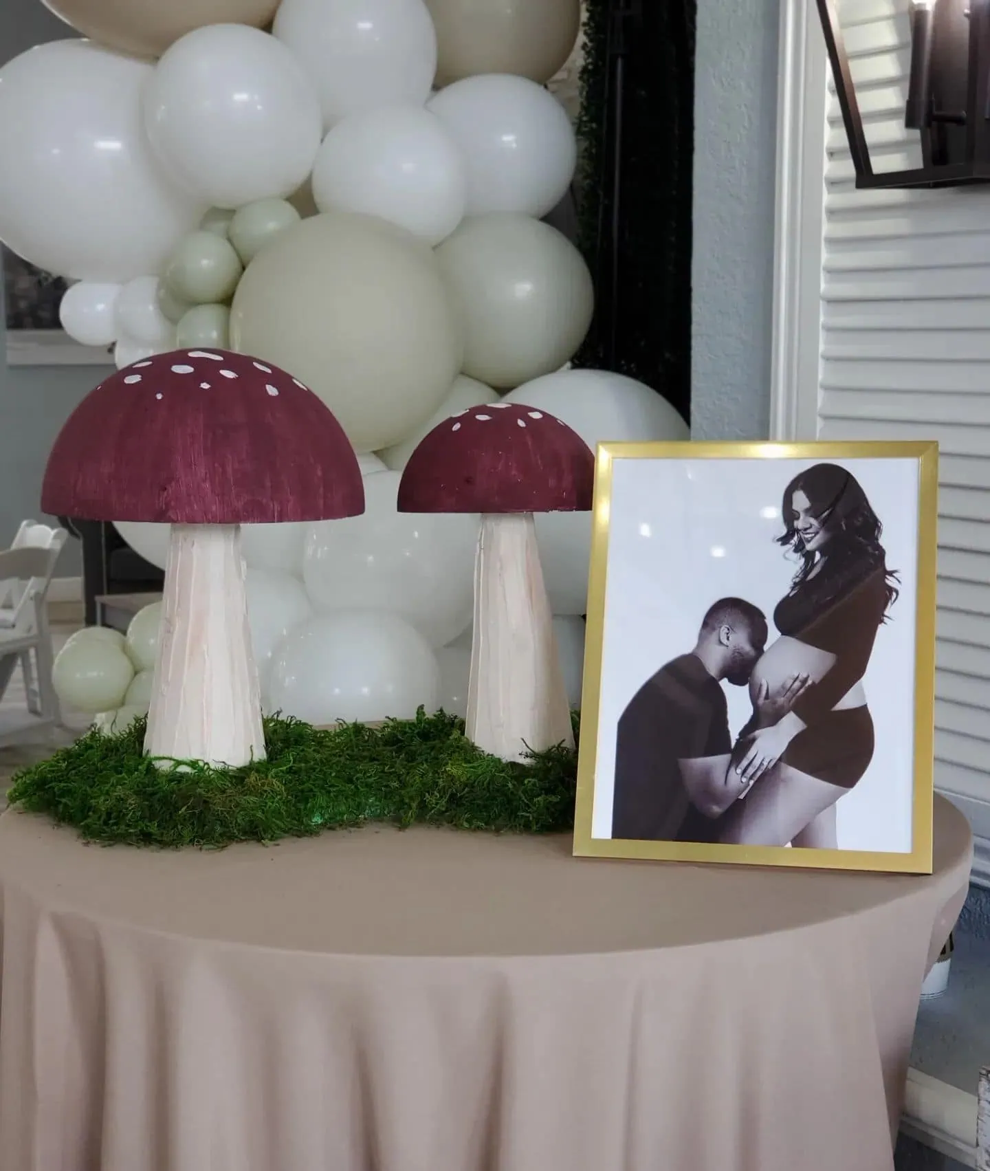 a picture of a woodland baby shower organized by Weot 2 Party in South Florida