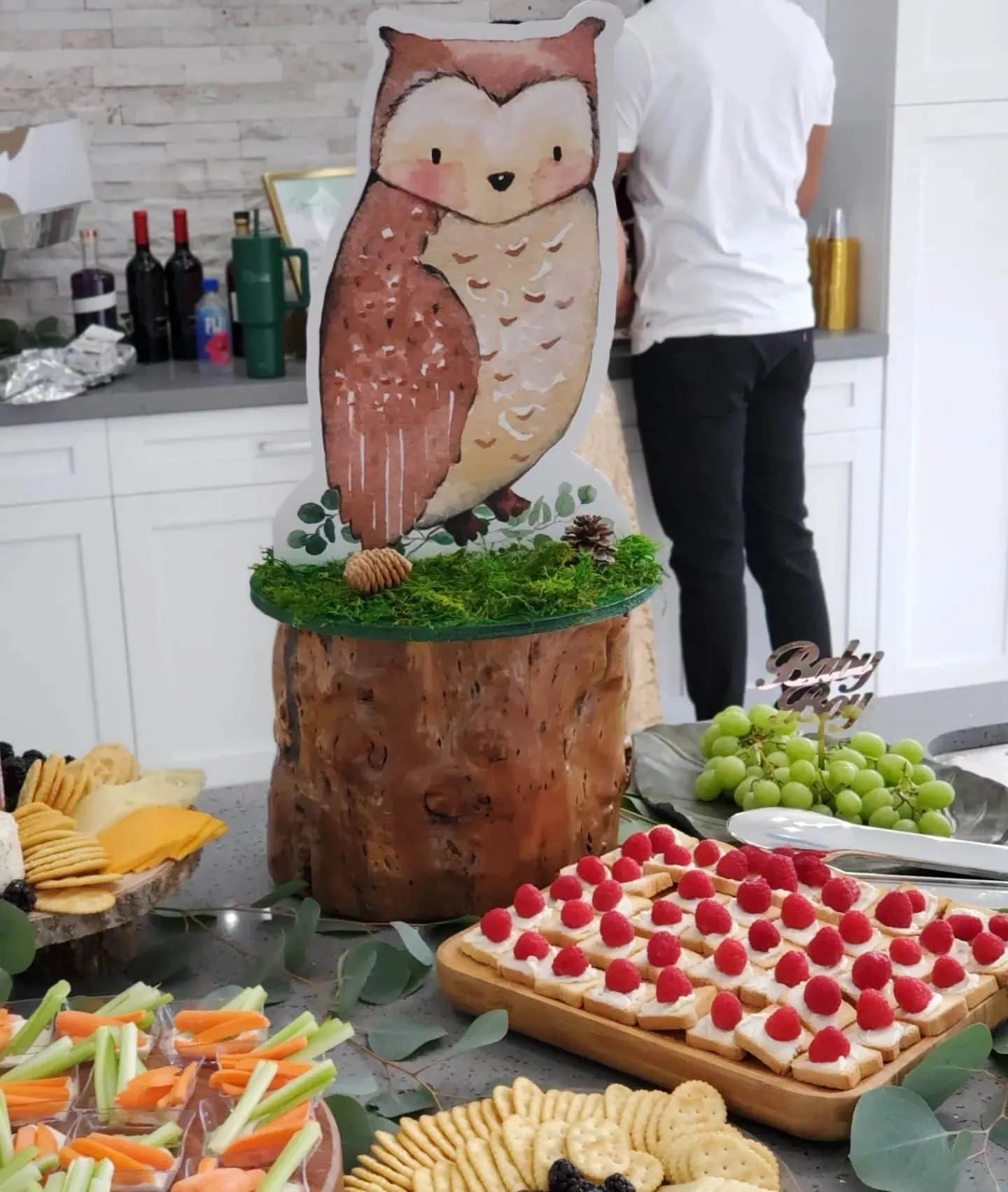 a picture of a woodland baby shower organized by Weot 2 Party in South Florida
