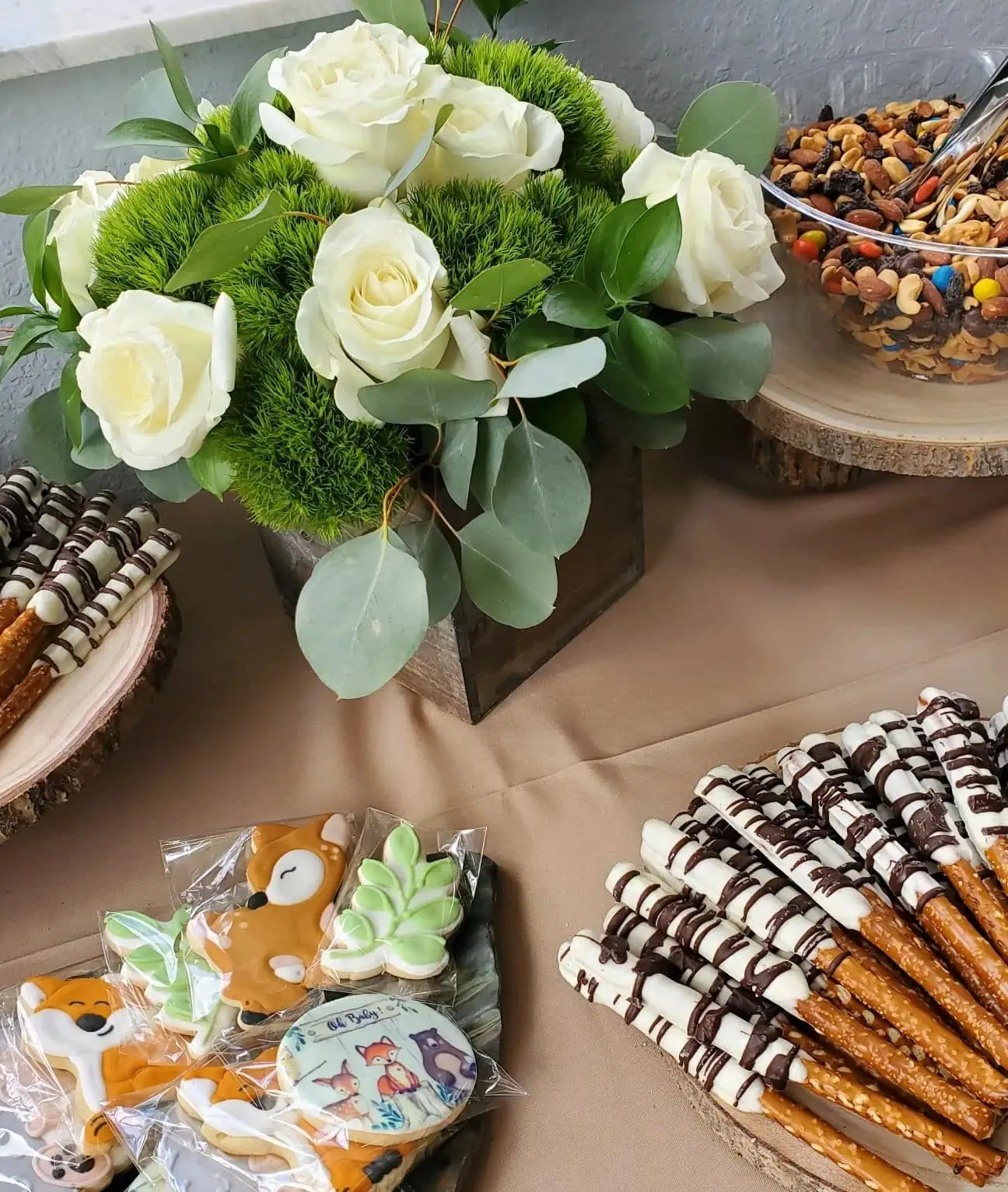 a picture of a woodland baby shower organized by Weot 2 Party in South Florida