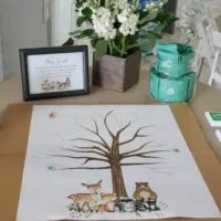 a picture of a woodland baby shower organized by Weot 2 Party in South Florida