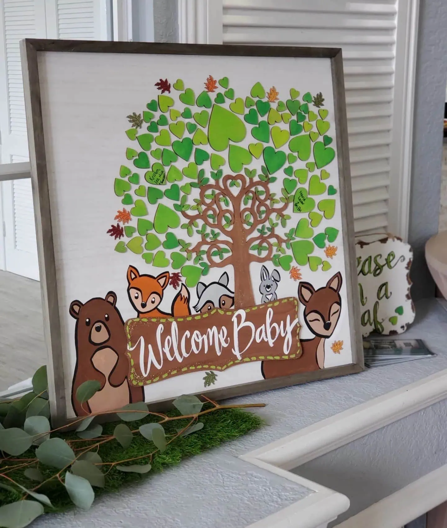 a picture of a woodland baby shower organized by Weot 2 Party in South Florida