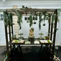 a picture of a woodland baby shower organized by Everything Pretty Events in New Jersey