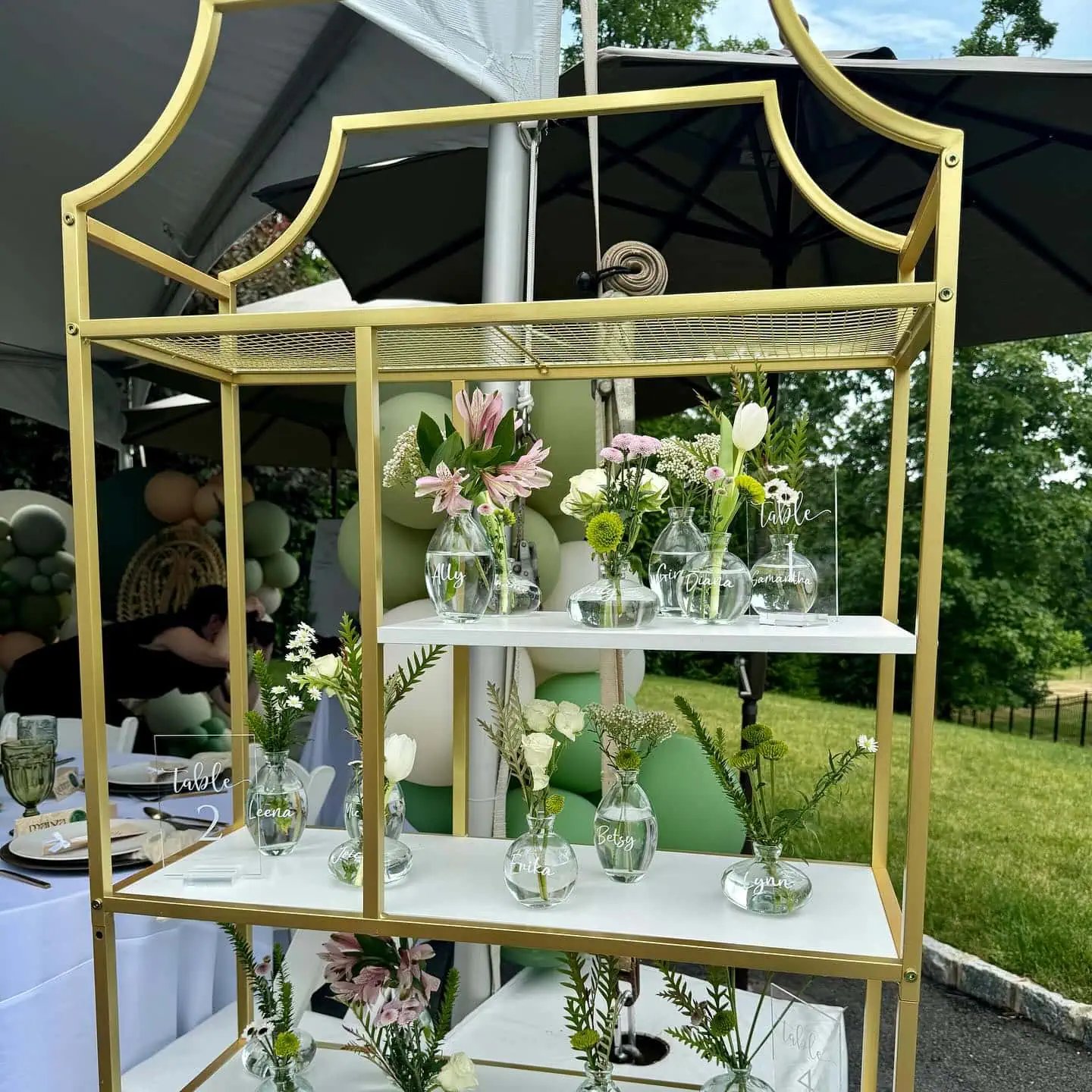 a picture of a woodland baby shower organized by Everything Pretty Events in New Jersey