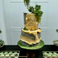 a picture of a woodland baby shower organized by Everything Pretty Events in New Jersey