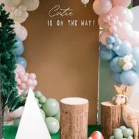 a picture of a woodland baby shower organized by Suasana Event in Kuala Lumpur