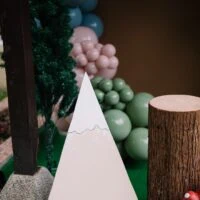 a picture of a woodland baby shower organized by Suasana Event in Kuala Lumpur