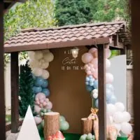 a picture of a woodland baby shower organized by Suasana Event in Kuala Lumpur