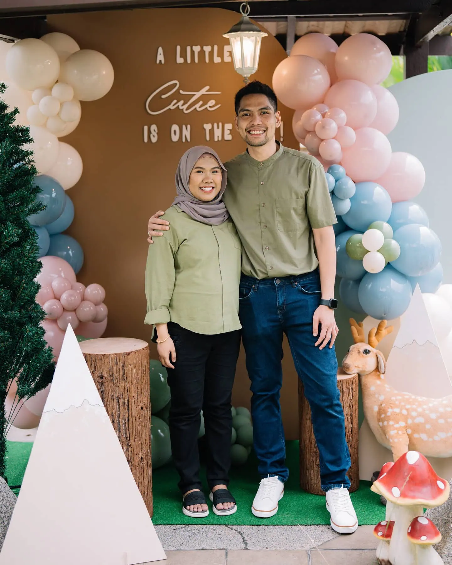 a picture of a woodland baby shower organized by Suasana Event in Kuala Lumpur