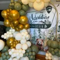 a picture of a woodland baby shower organized by OC Empress Lux Events LLC in Corona