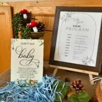 a picture of a woodland baby shower organized by OC Empress Lux Events LLC in Corona