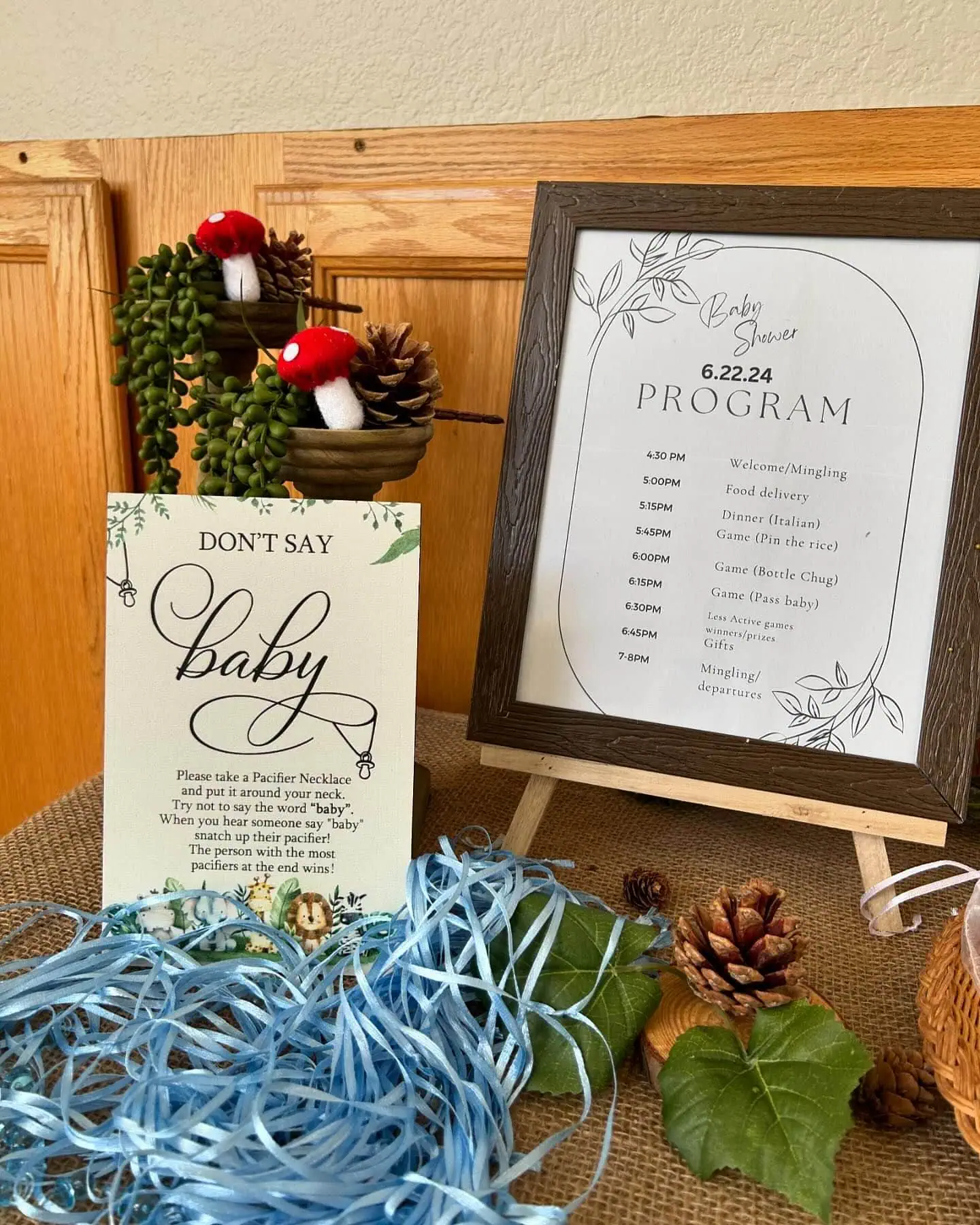 a picture of a woodland baby shower organized by OC Empress Lux Events LLC in Corona