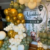 a picture of a woodland baby shower organized by OC Empress Lux Events LLC in Corona
