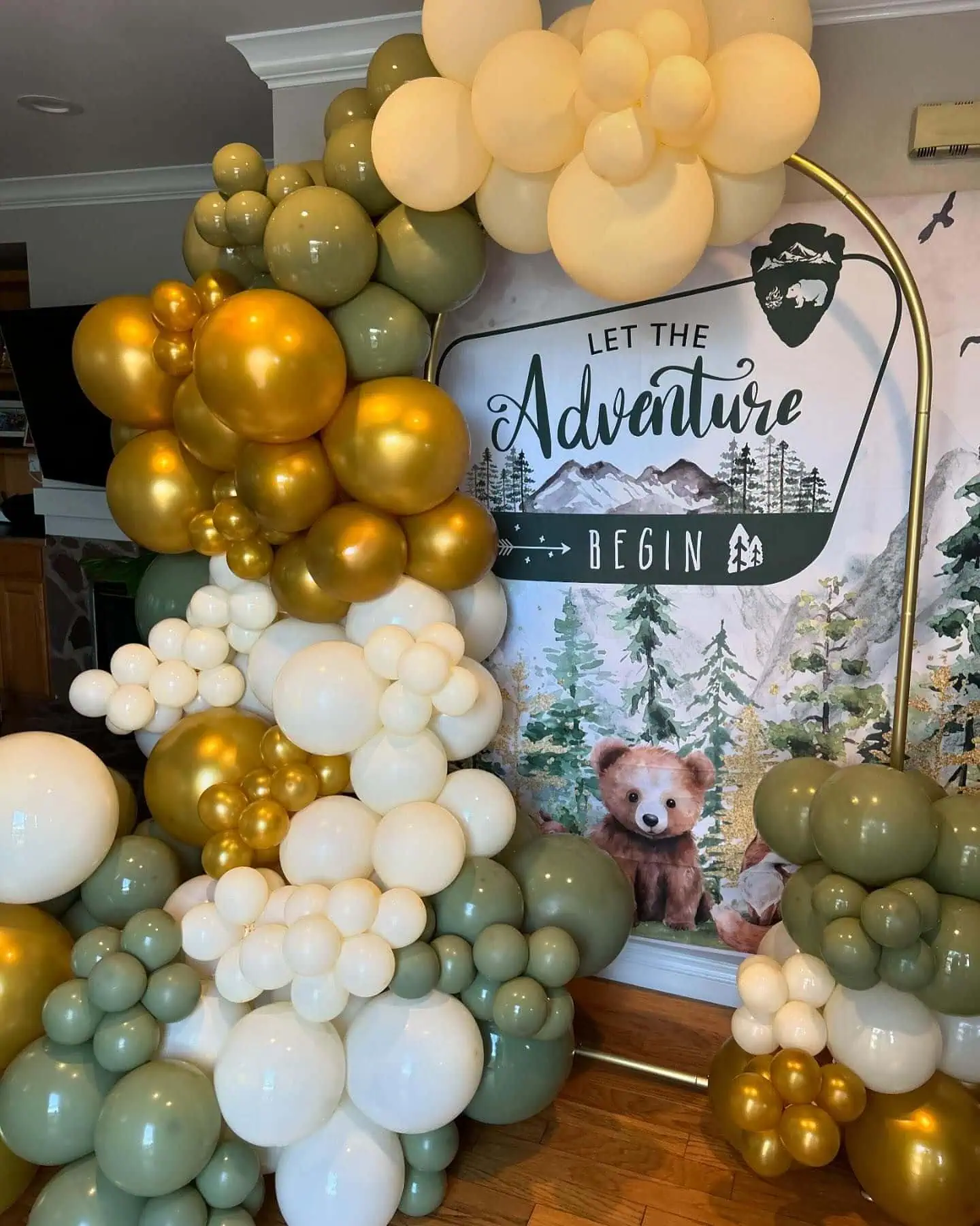 a picture of a woodland baby shower organized by OC Empress Lux Events LLC in Corona