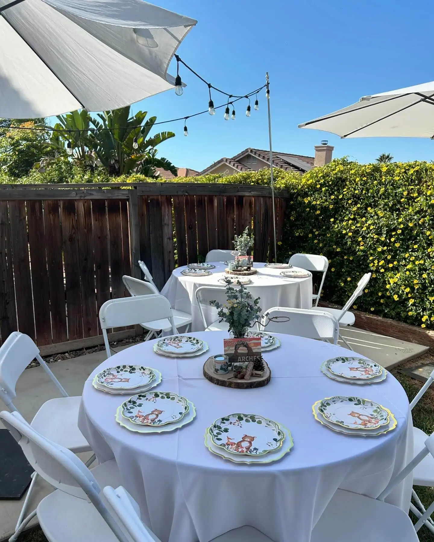 a picture of a woodland baby shower organized by OC Empress Lux Events LLC in Corona