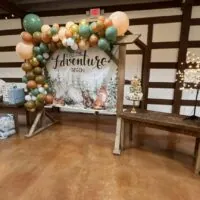 a picture of a woodland baby shower organized by The Livery Stables in Pleasant View Tennessee