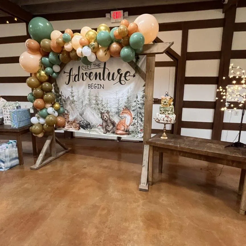 a picture of a woodland baby shower organized by The Livery Stables in Pleasant View Tennessee