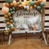 a picture of a woodland baby shower organized by The Livery Stables in Pleasant View Tennessee