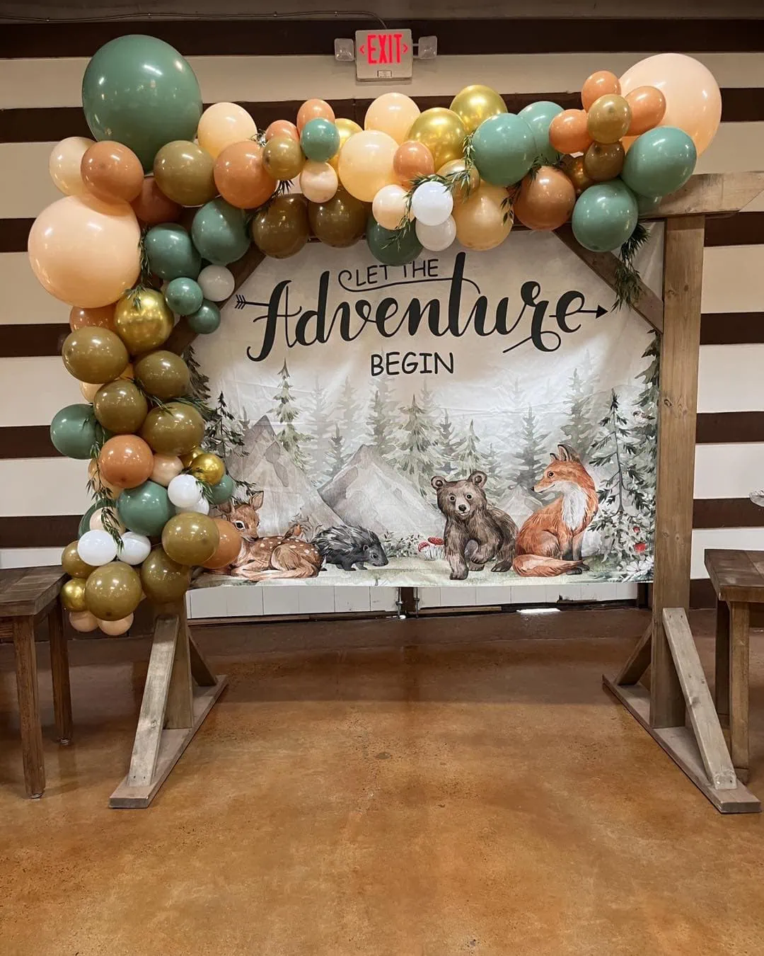 a picture of a woodland baby shower organized by The Livery Stables in Pleasant View Tennessee