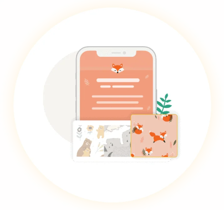 Fox-themed baby shower invitation and decorations for a playful celebration.