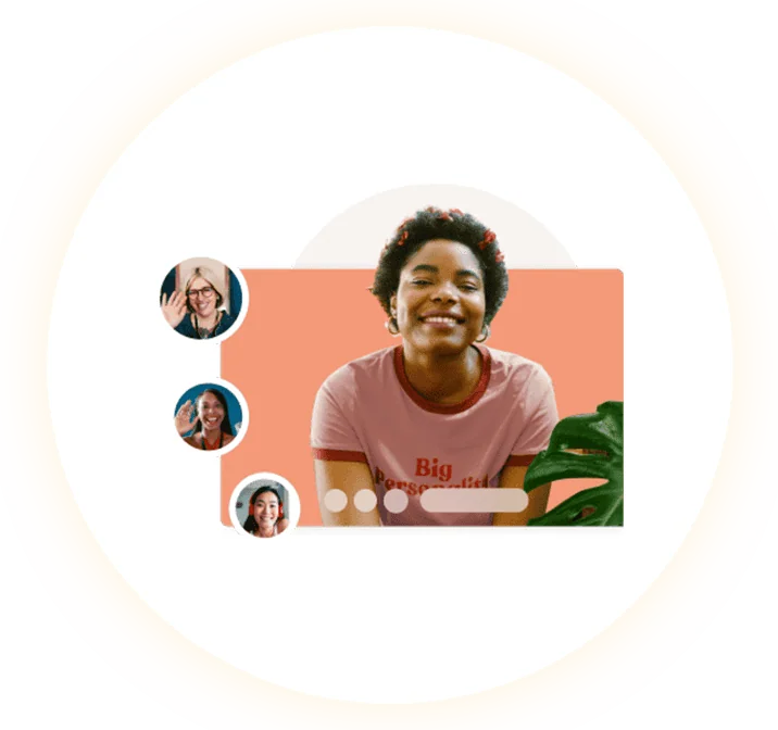 Virtual baby shower video call for moms and friends.