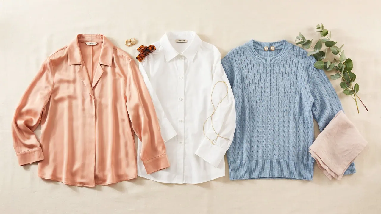 Three stylish guest outfits for different seasons and settings.